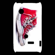 Coque Sony Xperia Typo Chaussure Converse rouge