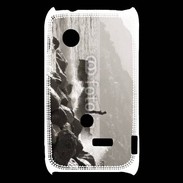 Coque Sony Xperia Typo Pêcheur noir et blanc