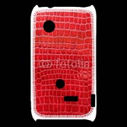 Coque Sony Xperia Typo Effet crocodile rouge