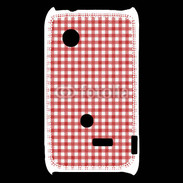 Coque Sony Xperia Typo Effet vichy rouge et blanc