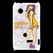 Coque Sony Xperia Typo Fashion girl manga