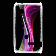 Coque Sony Xperia Typo Abstract multicolor sur fond noir