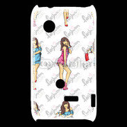Coque Sony Xperia Typo Illustration fashion girl 2