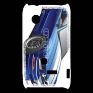 Coque Sony Xperia Typo Mustang bleue