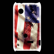 Coque Sony Xperia Typo Drapeau USA avec arme