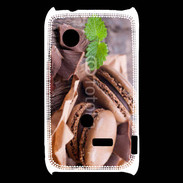 Coque Sony Xperia Typo Macaron chocolat 