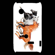 Coque Sony Xperia Typo Trio de chevaux