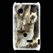 Coque Sony Xperia Typo Ours blanc en colère
