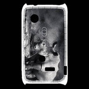 Coque Sony Xperia Typo Rhinocéros noir et blanc