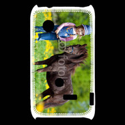 Coque Sony Xperia Typo Petite fille avec son poney