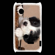 Coque Sony Xperia Typo Chiot blanc et noir 2