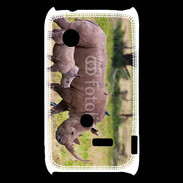 Coque Sony Xperia Typo Rhinocéros et son petit