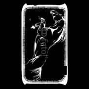 Coque Sony Xperia Typo Illustration cheval noir