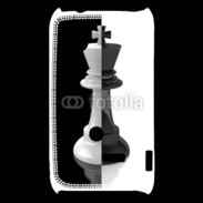 Coque Sony Xperia Typo Roi d'échec noir et blanc