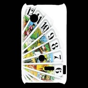Coque Sony Xperia Typo Cartes de tarot sur fond blanc