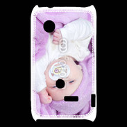 Coque Sony Xperia Typo Amour de bébé en violet