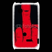 Coque Sony Xperia Typo Red hand show fuck