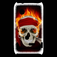 Coque Sony Xperia Typo Tête de mort en flamme