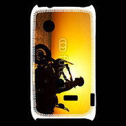 Coque Sony Xperia Typo Femme biker au couché de soleil