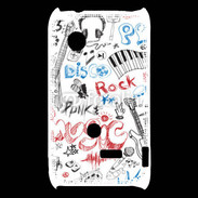 Coque Sony Xperia Typo Eléments de musique en dessin