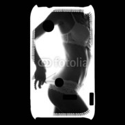 Coque Sony Xperia Typo Lingerie noir et blanc