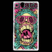 Coque Sony Xperia Z Tête de mort Popstar