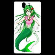 Coque Sony Xperia Z Fille manga verte