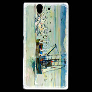 Coque Sony Xperia Z Peinture bateau de pêche