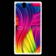 Coque Sony Xperia Z Fibres de couleur