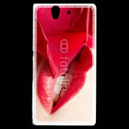 Coque Sony Xperia Z Rose et bouche