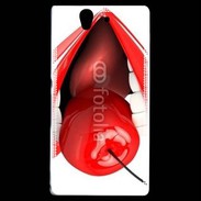 Coque Sony Xperia Z Cerise et bouche 2