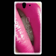 Coque Sony Xperia Z Lèvres roses