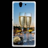 Coque Sony Xperia Z Amour au champagne