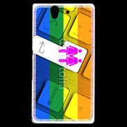 Coque Sony Xperia Z Lesbian keyboard