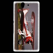 Coque Sony Xperia Z Biplan blanc et rouge