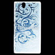 Coque Sony Xperia Z Fond tribal bleu