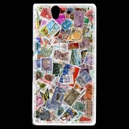 Coque Sony Xperia Z Patchwork de timbres
