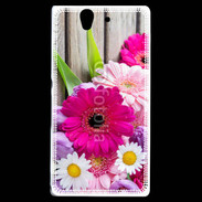 Coque Sony Xperia Z Bouquet de fleur sur bois