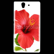 Coque Sony Xperia Z Hibiscus rouge
