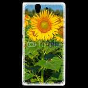 Coque Sony Xperia Z Champs de Tournesol