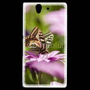 Coque Sony Xperia Z Fleur et papillon