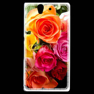 Coque Sony Xperia Z Bouquet de roses multicouleurs