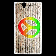 Coque Sony Xperia Z Peace and love graffiti
