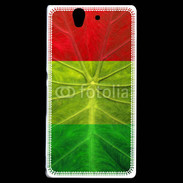 Coque Sony Xperia Z Feuille rasta