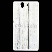 Coque Sony Xperia Z Aspect bois blanc vieilli