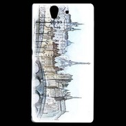 Coque Sony Xperia Z Vintage Paris en dessin 2