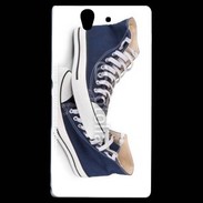 Coque Sony Xperia Z Paire de converse bleue