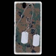 Coque Sony Xperia Z plaque d'identité soldat américain