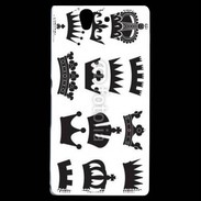 Coque Sony Xperia Z Collection de couronnes de Roi