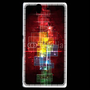 Coque Sony Xperia Z Fond abstrait coloré